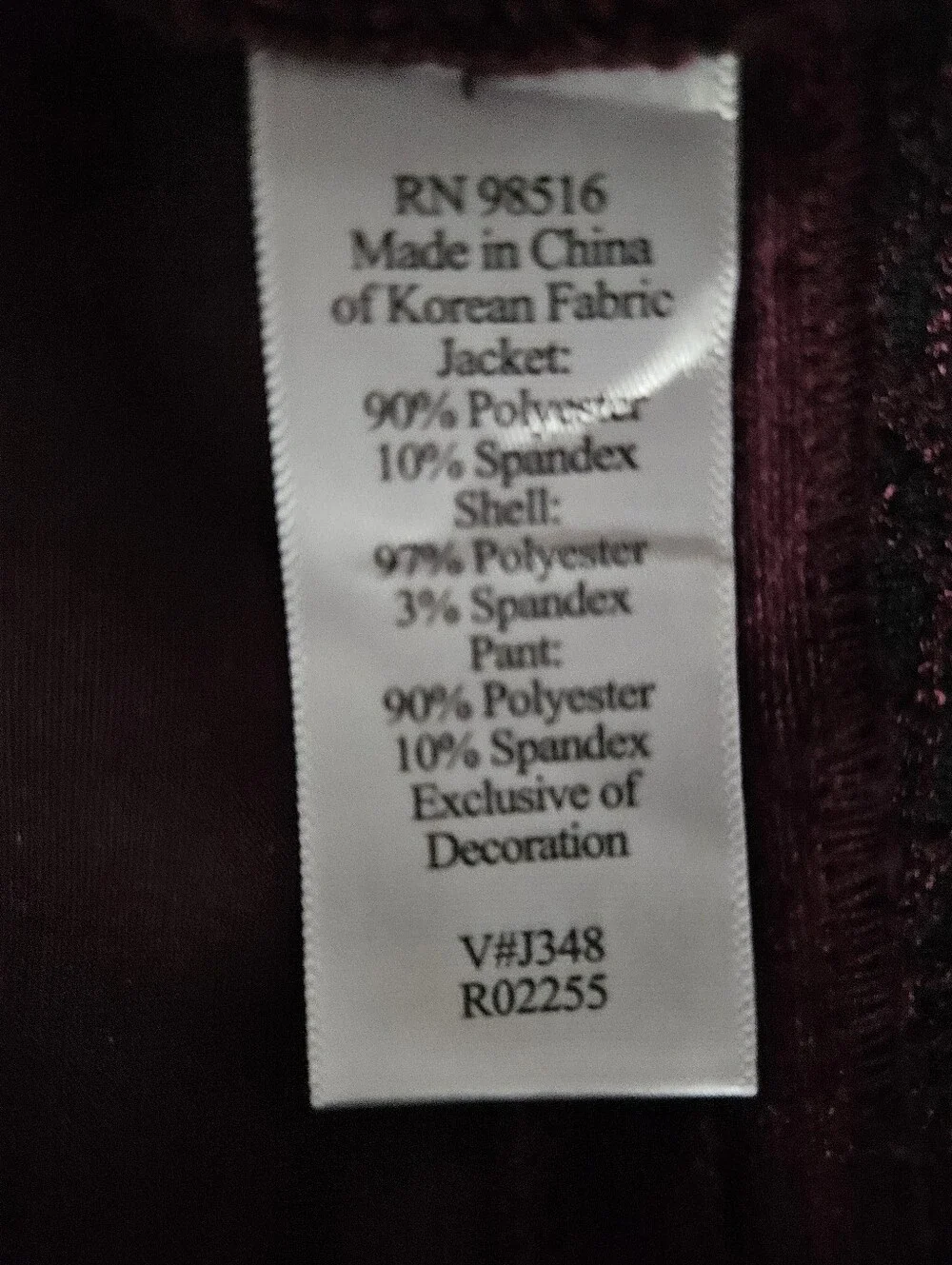 COLDWATER CREEK Deep Plum Velvet Embroidered Beaded Open Jacket | SZ 14 - Picture 9 of 11